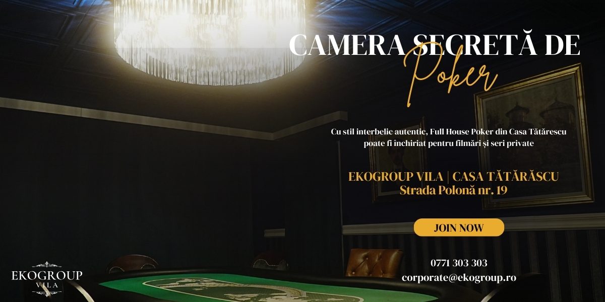 Full House Poker: O cameră de poker secretă cu poker chip set pentru experiențe private exclusiviste